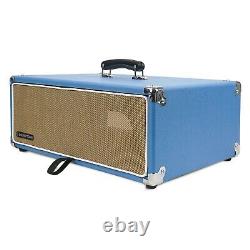 Sound Town Vintage 3U Amp Rack Case, 12.5 Depth, Beau Blue (STVRC-3BL)