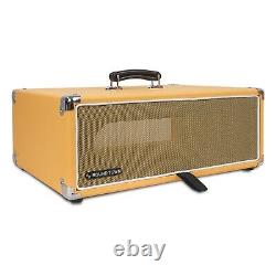 Sound Town Vintage 3U Amp Rack Case, 12.5 Depth, Dust Cover, Orange (STVRC-3OR)