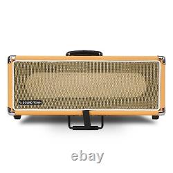 Sound Town Vintage 3U Amp Rack Case, 12.5 Depth, Dust Cover, Orange (STVRC-3OR)