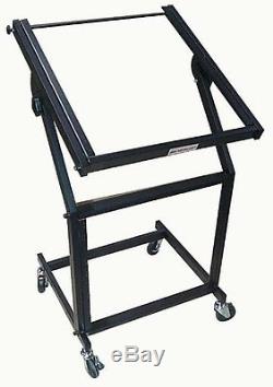 Stageline SR20S 21-Space Rolling Mixer Rack Mount Studio Stand with Casters
