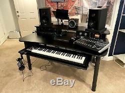 Studio Desk for Recording RAB Audio ProRak MK 61- Black with2 Rack Bays