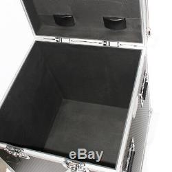 Utility Trunk ATA Road Case with Casters Rubber Lined for Cables DJ & More