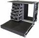 Work Station With Platform (Customizable) Heavy Duty Road Case Made In U. S. A